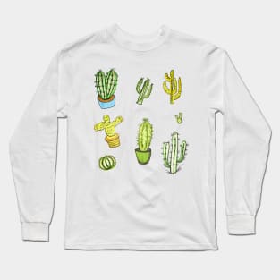 cactus- a thick fleshy stem which typically bears spines Long Sleeve T-Shirt